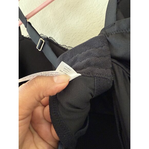 Cacique Women's Plus Size Adjustable Black Lace Slip Lingerie Size 44DD - Picture 7 of 7